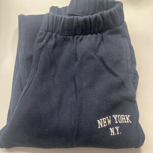 BRANDY MELVILLE navy blue “new york” sweat pants